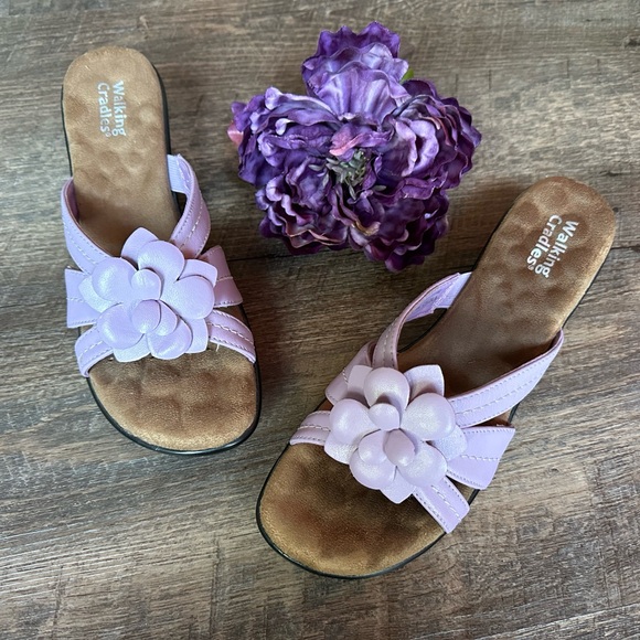 Walking Cradles Slip on Sandals Periwinkle Lavendar Size 7N - Picture 9 of 12